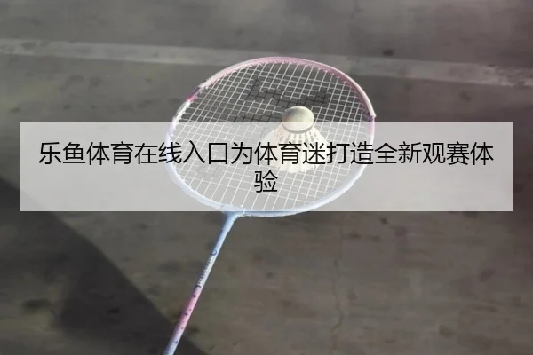 乐鱼体育在线入口为体育迷打造全新观赛体验